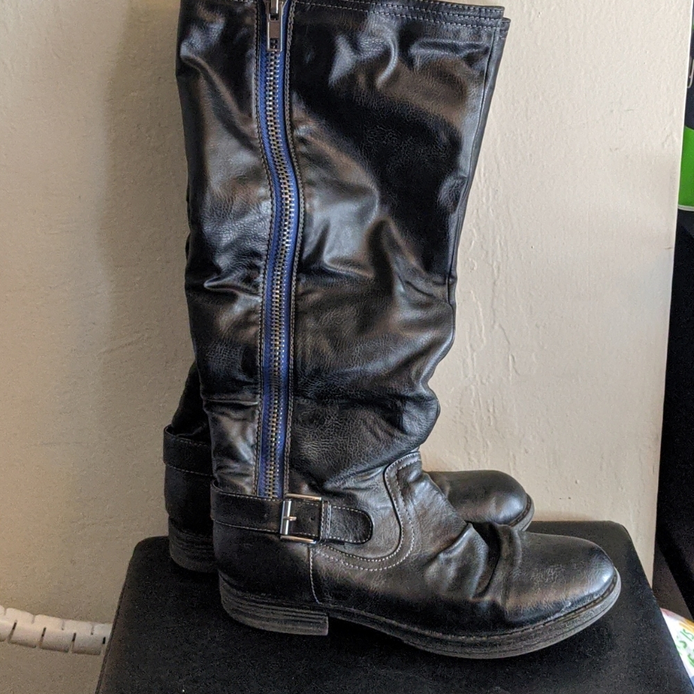 Madden Girl Calf Boots 8.5